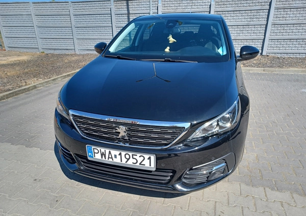 Peugeot 308 cena 49900 przebieg: 87490, rok produkcji 2019 z Wągrowiec małe 191